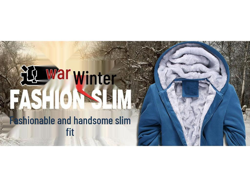 Мужская теплая толстая хлопковая куртка с капюшоном и флисовой подкладкой 2021