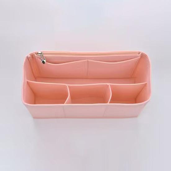 Tote Bag Insert Organizer Felt Insert with Multiple Pockets Makeup Phones Keys Organizer Protector for Tote Bag Interior Use