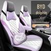 BYD Dolphin All-Season Leather Car Seat Cover Set - Full Coverage, Universal Fit