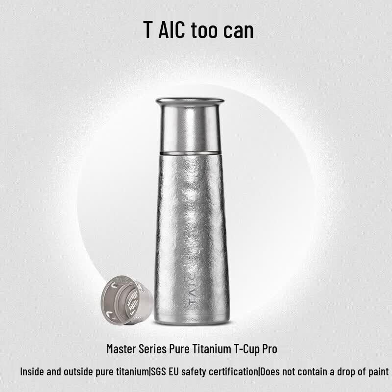 TAIC Pro 330 мл Титановая термокружка для чая с фильтром