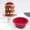 3 шт./набор круглых силиконовых форм 4 дюйма 6 дюймов 8 дюймов красные формы для выпечки шоколада DIY домашняя форма для выпечки инструменты для выпечки