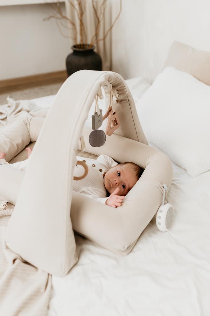 Modular Baby Nest With Sounds & Toys 4 In 1 Grey