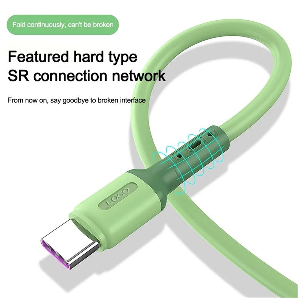 Cables USB C Data Line Liquid Silicone Cable USB-C Charger Wire Data Cord Fast Charging Cable