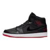 Jordan 1 Mid Черный Университетский Красный BQ6578-001