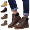 Уличные кожаные мужские ботинки, весенне-осенняя и зимняя мужская обувь, ботильоны, мужская зимняя обувь для работы, большие размеры 39-46