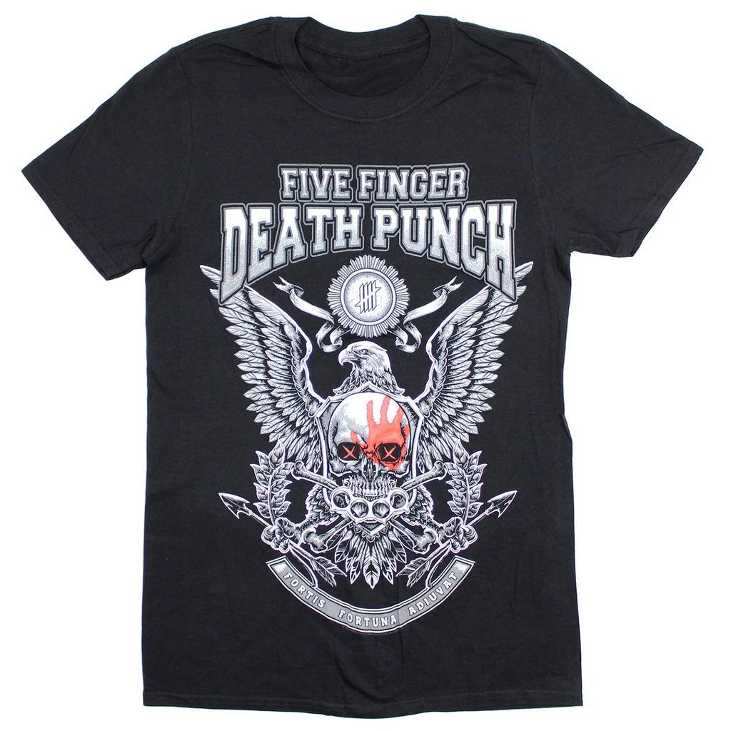 Футболка Five Finger Death Punch Fortis Fortuna 2026 Tour класса люкс для мужчин и женщин. Топ Y2k.