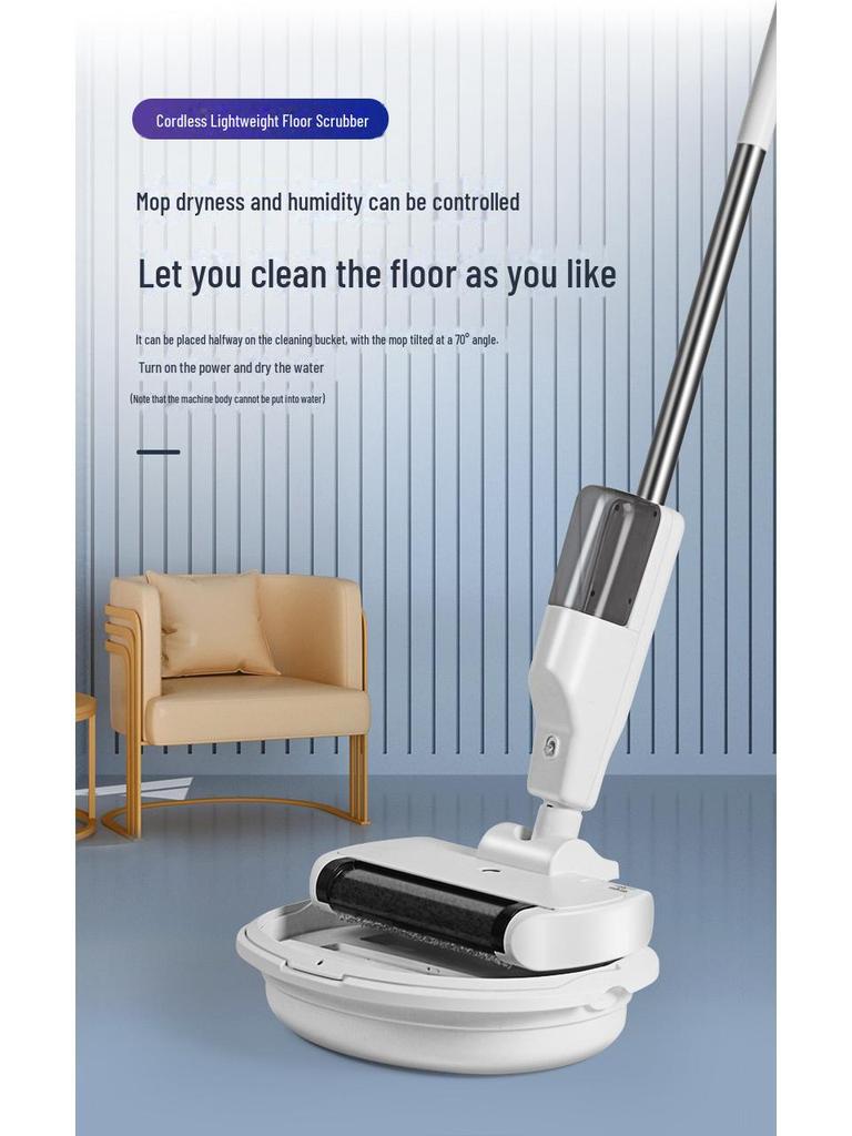 Умный очиститель пола 3 в 1: Поломоечная машина, пылесос и подметальная машина с функцией самоочистки и стерилизации для домашнего использования.