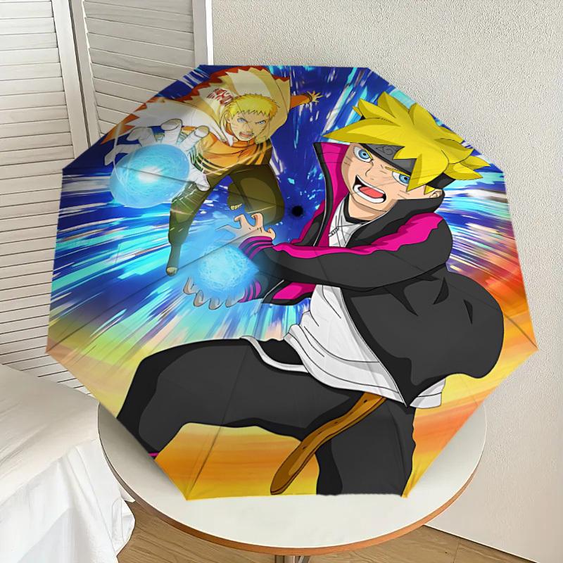 1pc Naruto, Anime Artwork Automatic Folding Umbrella] Durable Iron Frame & Rod, Portable Folding, Makes a Great Holiday Gift yy251016276