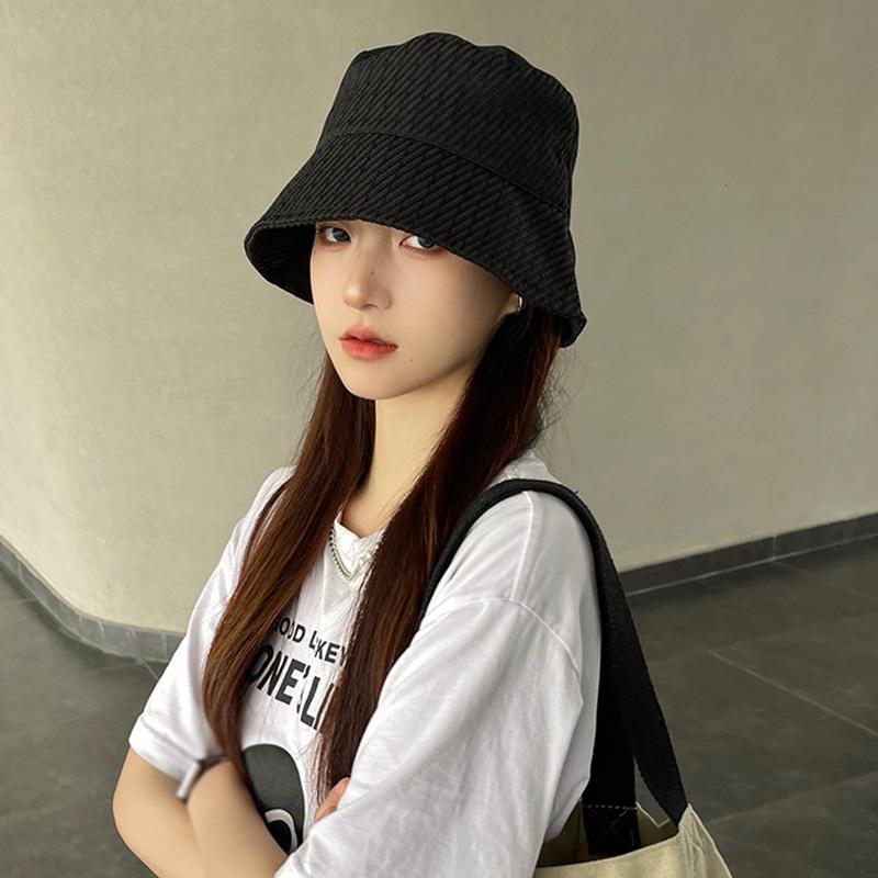 Женская летняя однотонная панама, повседневная универсальная шляпа от солнца с защитой от ультрафиолета, простая рыбацкая шляпа