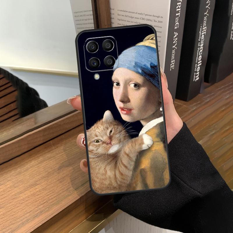 Забавный чехол с изображением кота для Samsung Galaxy M12 M22 M32 M52 M13 M23 M33 M53 M20 M21 M31 M51 M14 M34 M54 M30s