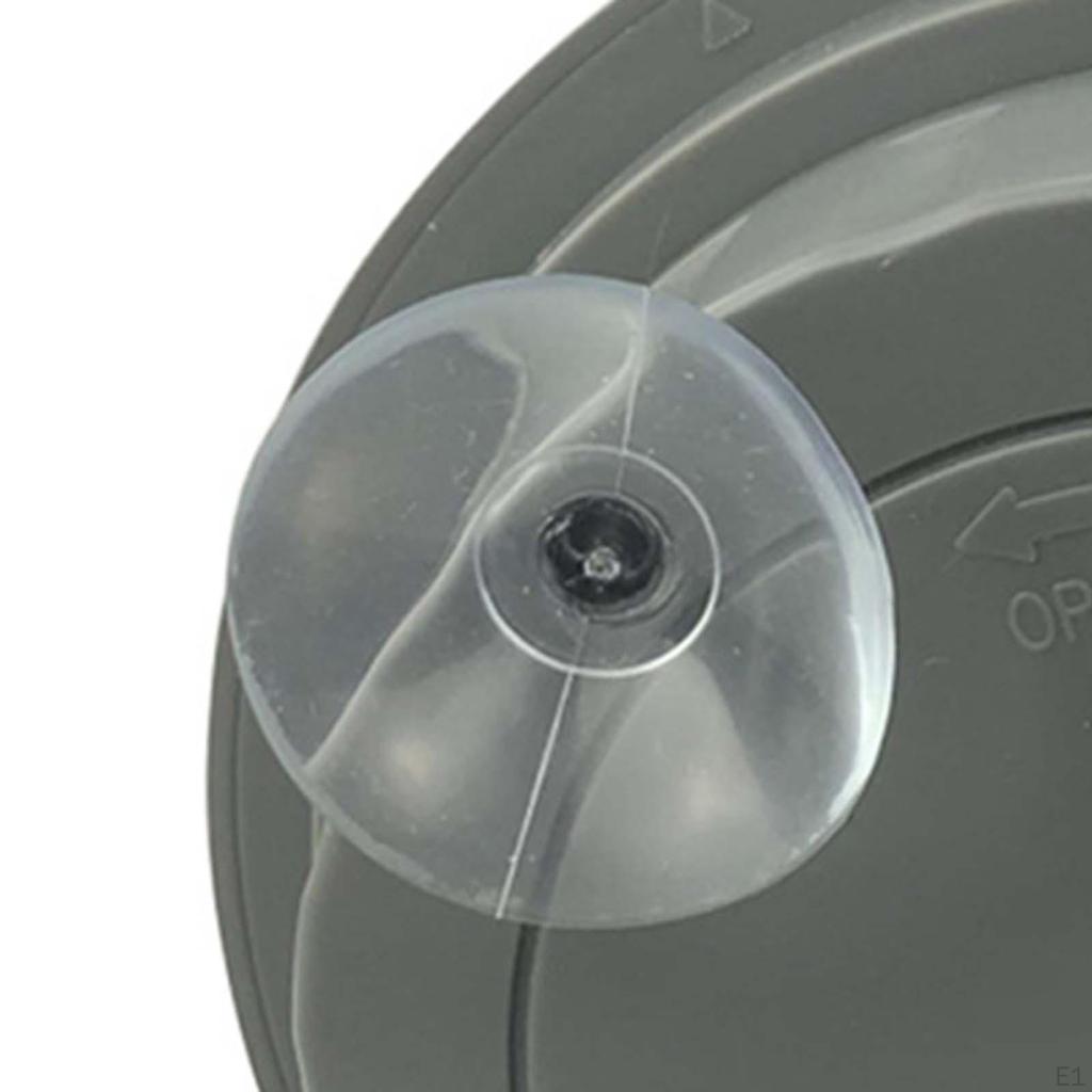 14.6 Cm Bathroom Digital Wall Clock with Suction Cup, LCD Display, Dustproof, Lightweight,