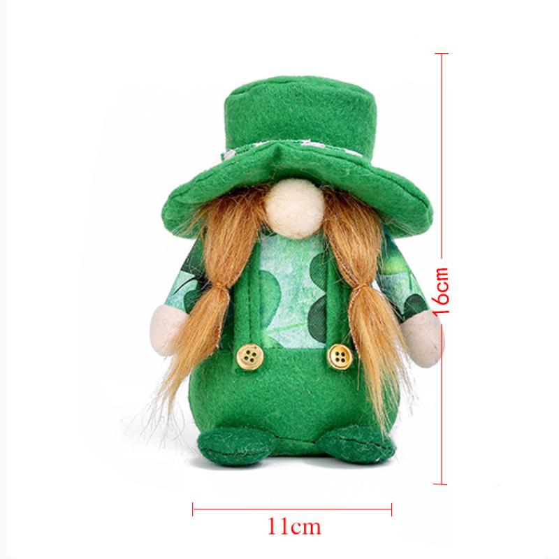 День Святого Патрика, милая кукла, креативная ирландская безликая кукла, реквизит для украшения пасхальной вечеринки