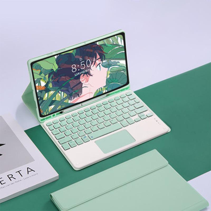 Чехол-клавиатура Bluetooth с подсветкой для Samsung Tab A11 со слотом для стилуса