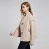 She Tu Stylish Short Double-faced Wool Coat