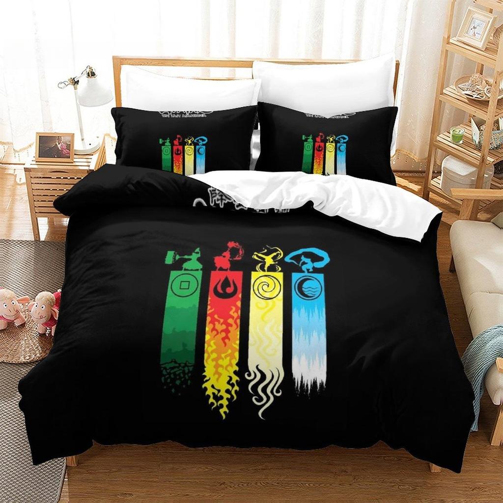 New Avatar: The Last Airbender Bedding Set Single Twin Full Queen King Size Bed Set Adult Bedroom Duvet Cover Sets Home Textile