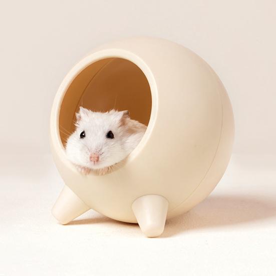 Домик для хомяка, полузакрытый, сохраняющий тепло, игрушка-укрытие, милая хижина НЛО, маленькие домашние животные, спящие