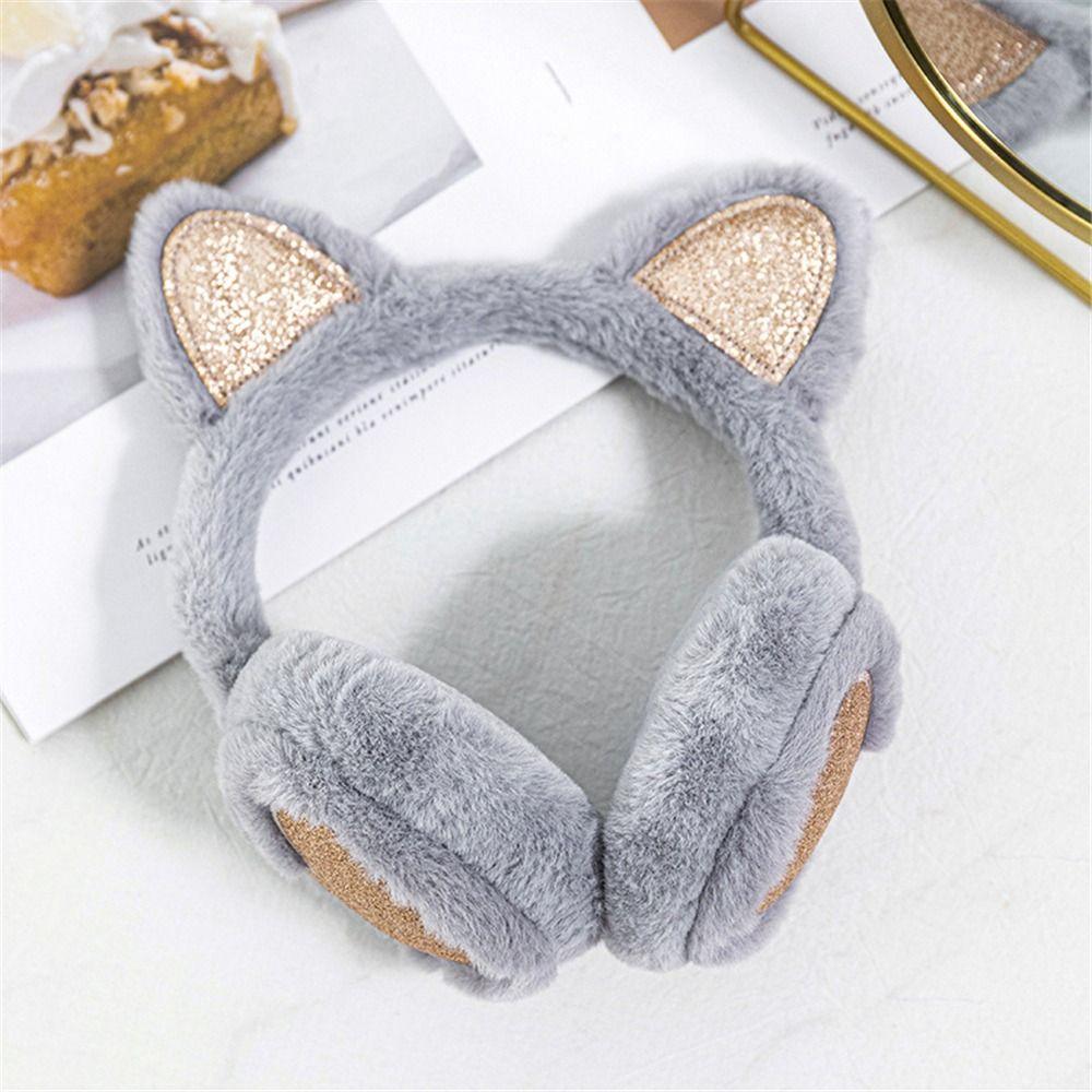 Soft Furry Outdoor Ear Covers Headband Winter Warm Ear Warmers Cute Animal Earmuffs for Women