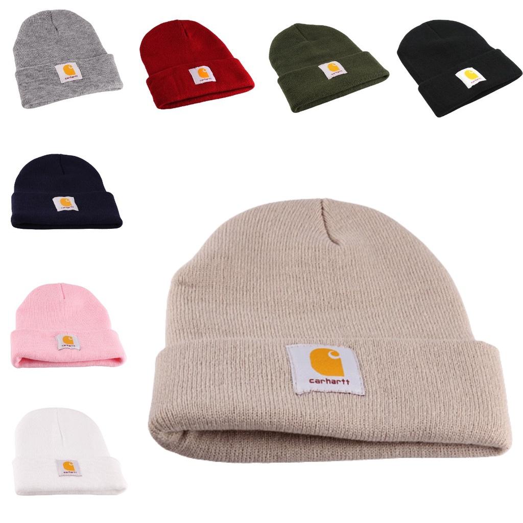Carhartt Рождественский подарок Вязаная шапка Бини Женская Мужская Зимняя шапка Теплая Акриловая