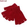 Горячая Распродажа Мягкие Конфетные Цвета Толстые Теплые Митенки без пальцев Короткие Вязаные Перчатки