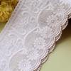 1Meters/lot 10.5cm Wide Embroidered Lace for Sewing, Guipure Trim, 100% Cotton, DIY Garment Accessories, African Lace, Warp Knitting