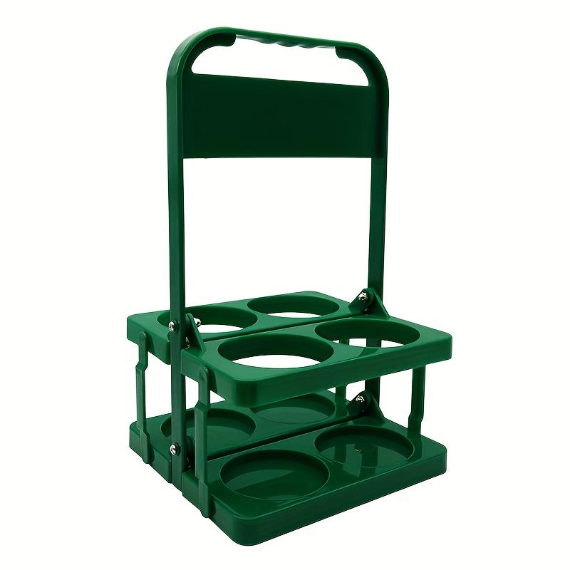 1pc 4-Slot Portable Foldable Beer Basket - Durable Plastic Drink Bottle Holder for Home Outdoor Camping Picnic