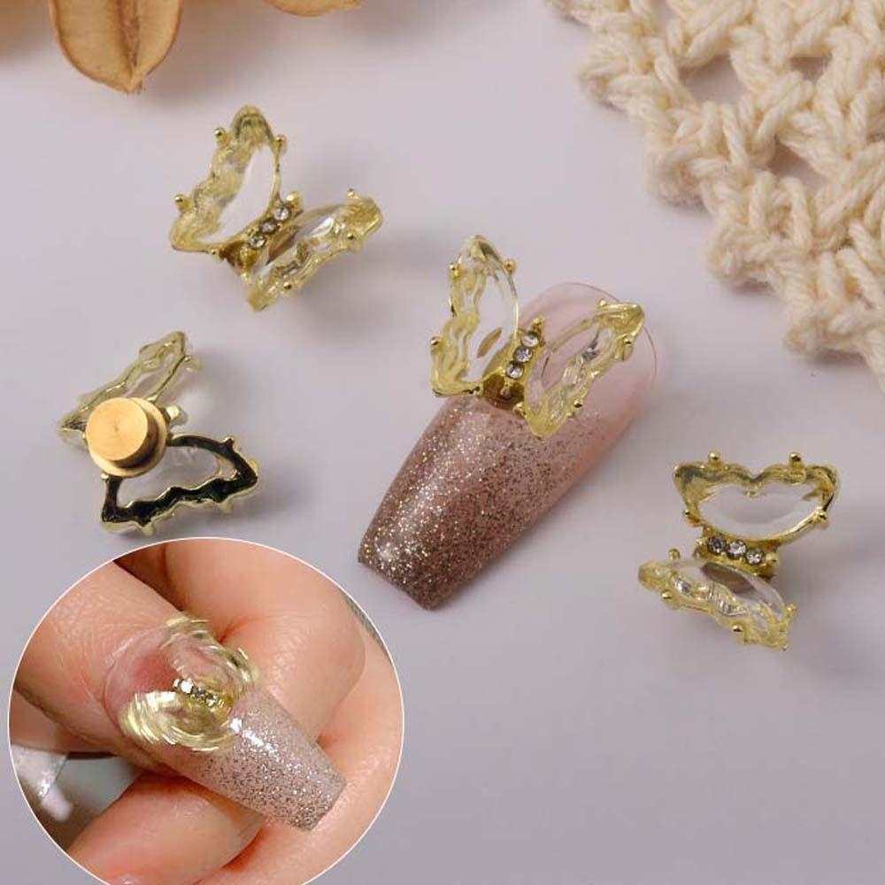 Accessories Butterfly Nail Art Rhinestones Nail Jewelry Nail Art Decorations Rotating Nail Drills