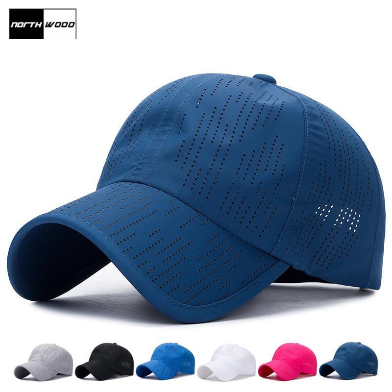 Northwood Solid Quick-Drying Summer Baseball Cap Men Women Breathable Sports Snapback Outdoor Dad Hats