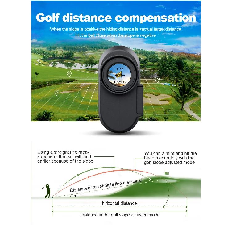 2000m Rangefinder Telescope Hunting Scope Rangefinder High Precision Portable Golf Laser Rangefinder