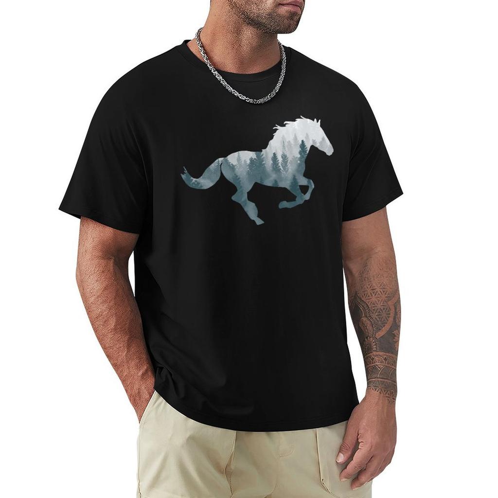 Wild horse TShirt Big Size Loose Fit Tee Shirt