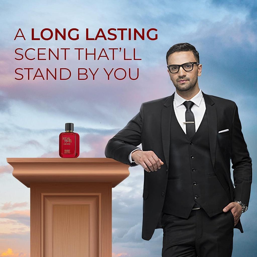 RealMan Pure Wood Perfume, духи премиум-класса для мужчин,