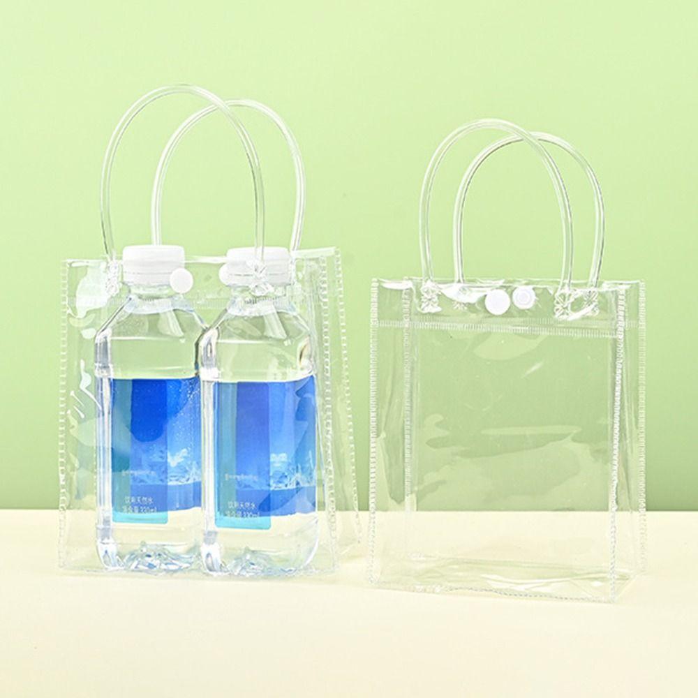 Большая вместительная сумка из ПВХ, прозрачная сумка для конфет, прочная подарочная сумка для желе, вечеринка