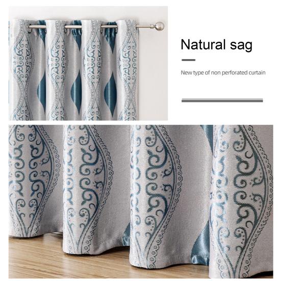 Полиэстеровая занавеска премиум-класса, устойчивая к разрыву, стильная затемняющая занавеска из полиэстера с люверсами для детской комнаты