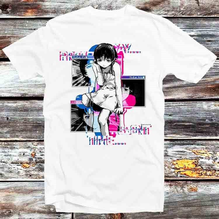 Serial Experiments Lain Computer CMD Japanese Manga Anime T Shirt B440