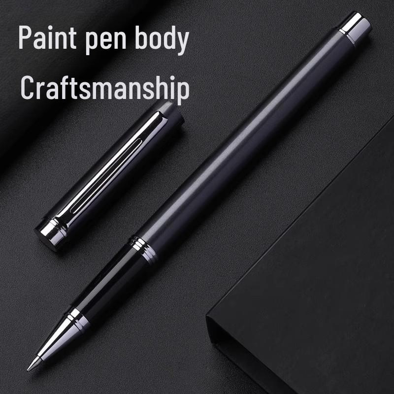 High-End Signature Gel Pen for Business: Elegant Metal Fountain Pen with Personalized Logo and Lettering for Men and Women
