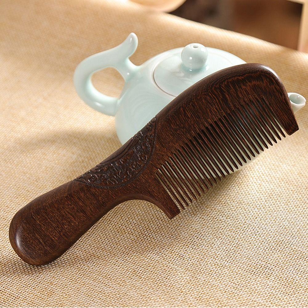 Антистатическая расческа для волос, деликатная сандаловая расческа, инструмент для укладки волос, инструмент для ухода за волосами, бьюти-аксессуары