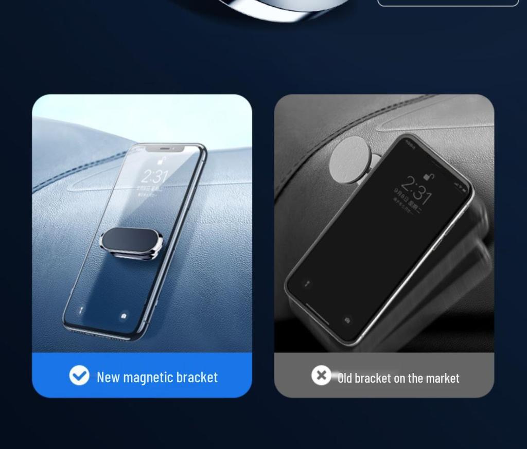 2025 New Alloy Magnetic Dashboard Phone Holder