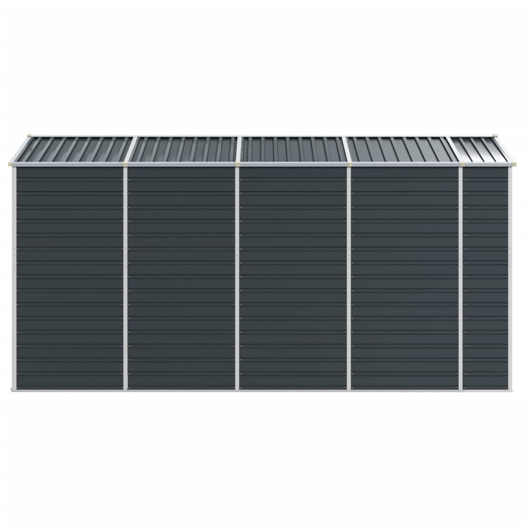 Garden Shed Anthracite Grey 191 x 385 x 198 cm Galvanized Steel