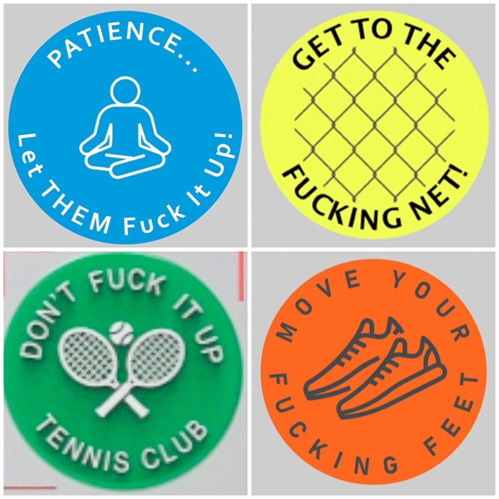 Силикагель Теннисный Демпфер Веселые Лозунги Амортизатор Забавный Теннисный Гаситель Вибраций Корт