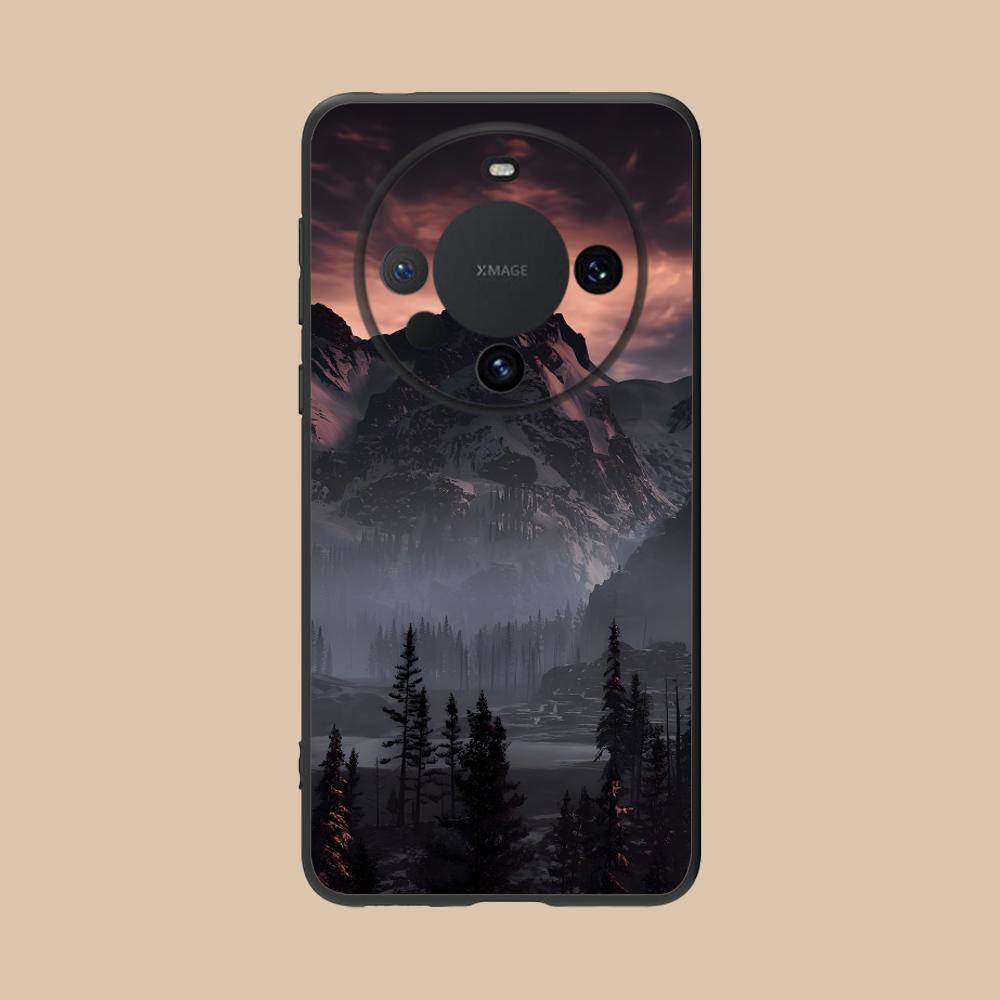 Чехол для мобильного телефона "Горный Лес" для Huawei Mate 60 50 40 30 20 10 Pro Plus Lite E 5G Цветной Печатный Чехол Роскошный Смартфон