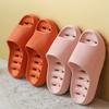 Women Bathroom Slippers 2024 Summer New Fashion Hollow Out Thick Soled Soft Bottom Anti-Slip Breathable Indoor Outdoor Sandals