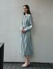 G Mar Round Neck Long Dress Green