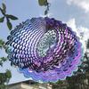3D Rotating Tree of Life Colorful Wind Chime with Light and Shadow, Stainless Steel Mirror Finish