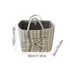 Fabric Pastoral Cloth Storage Basket with Easy Carry Handles Laundry Storage Bin Organizer for Shelves Closet Home Office Decor
