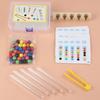 1/5 Tube Clip Beads Toy Children Logic Concentration Fine Motor Training Game Montessori Teaching Aids Educational Toy for Kids