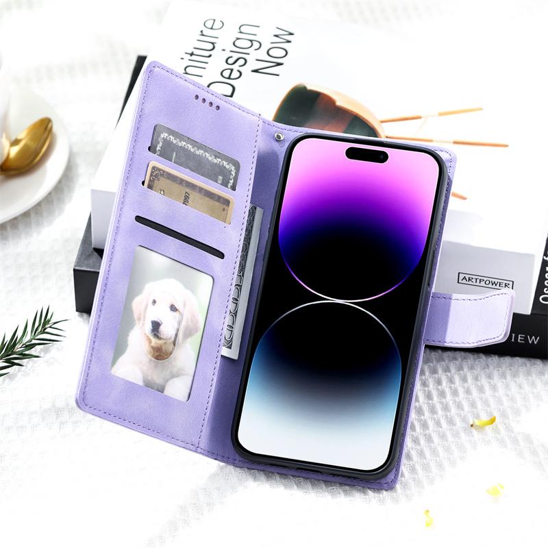 Чехол i17 ProMax Новый Чехол Цветок Тотем для iPhone 17 Pro Max 16 16e 15 14 Plus 13 12 mini Pro Max Кожаный Кошелек Книга