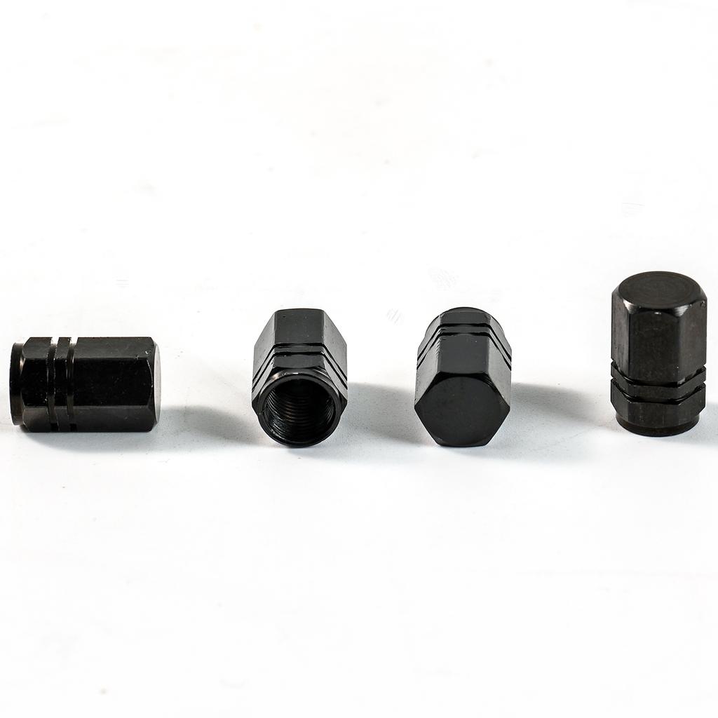 4 Pcs Aluminum Alloy Tire Valve Protection Stem Car Cover Dust Proof Airtight Air Cap Cover For Truck Motorcycle Bike Automobile