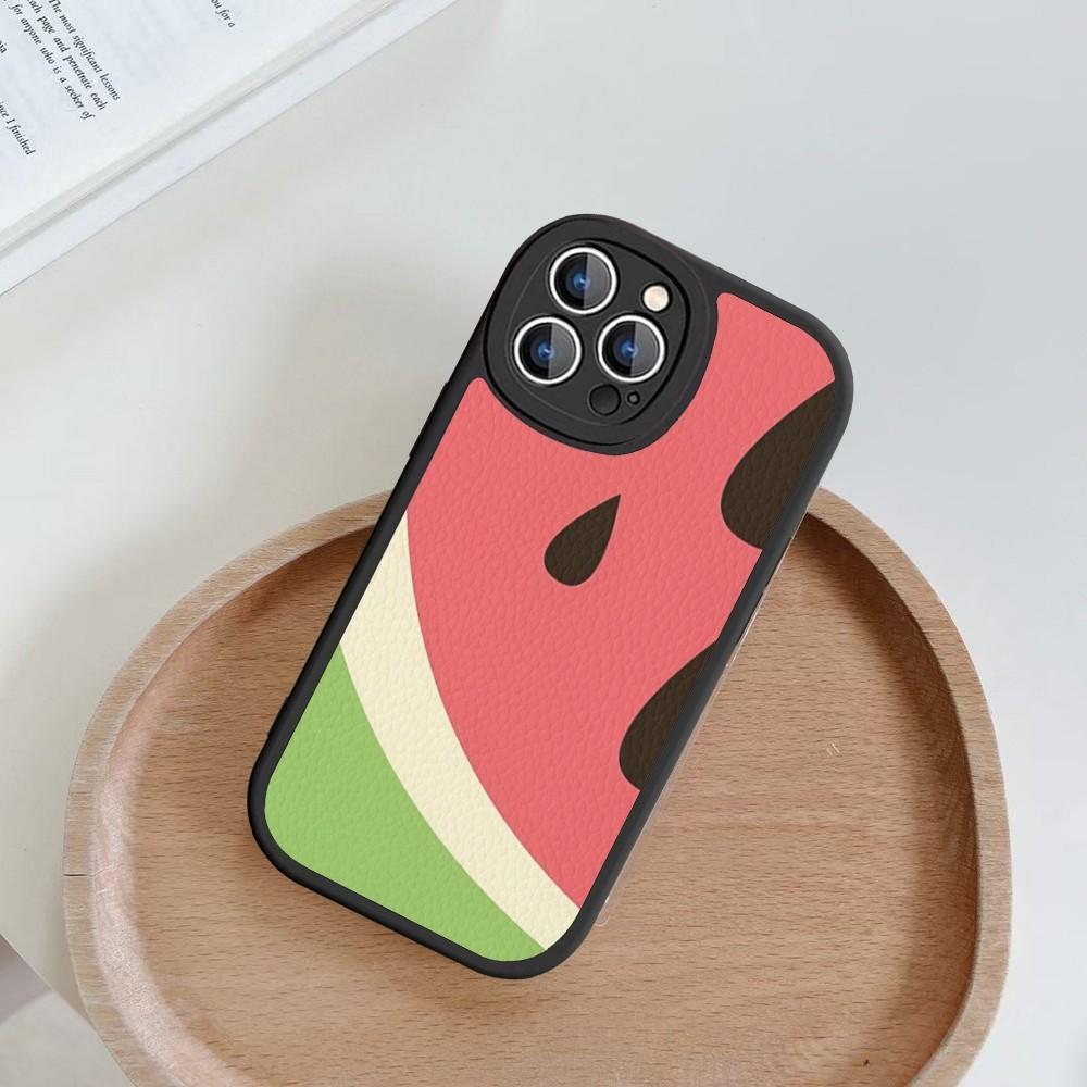 Чехол для телефона с рисунком арбуза, жесткая кожа, для iPhone 14 13 12 Mini 11 14 Pro Max Xs X Xr 7 8 Plus, Fundas