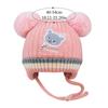 Плюшевый шар 1-3 года Зимняя шапка однотонная Детская теплая шапка Детская вязаная шапка Новорожденный Малыш