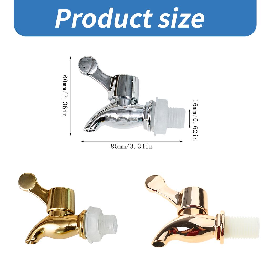 Золотой кран-бочка с плавным вращением, декоративный золотой кран для винных бочонков, портативный для баров и домашних вечеринок