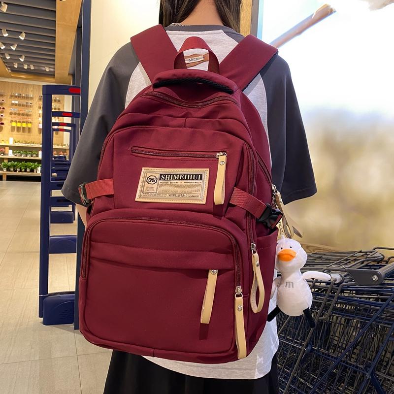 Рюкзак контрастного цвета, школьный рюкзак для старшеклассников, большой емкости, студенческий рюкзак